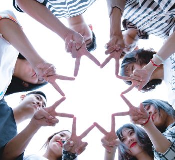 group-of-people-forming-star
